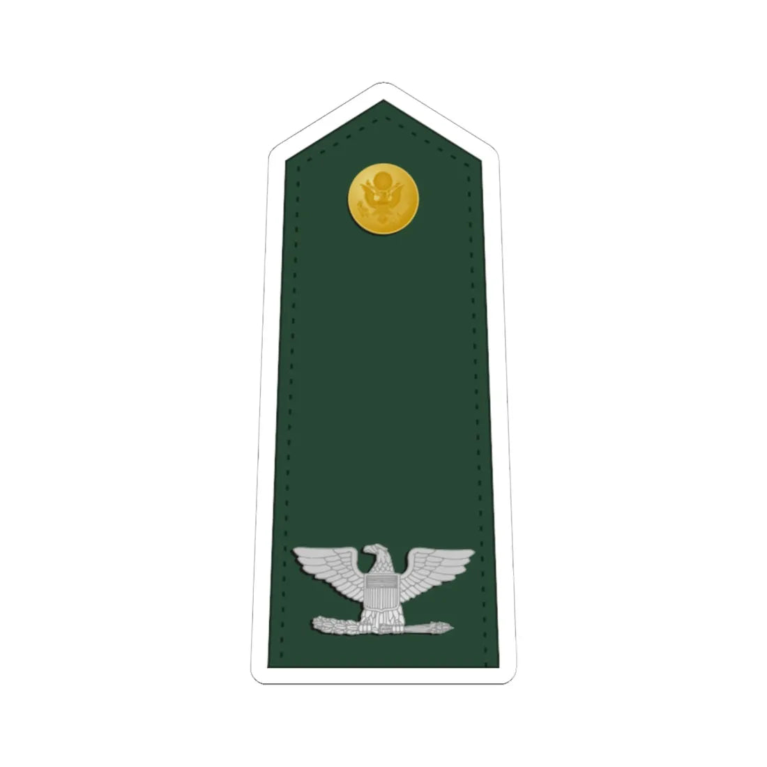 US Army O6 (United States) (Military Rank) STICKER Vinyl Kiss-Cut Decal 6 Inch White - The Sticker Space