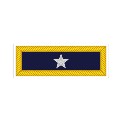 US Army O7 1861 (United States) (Military Rank) STICKER Vinyl Kiss-Cut Decal 2 Inch White - The Sticker Space