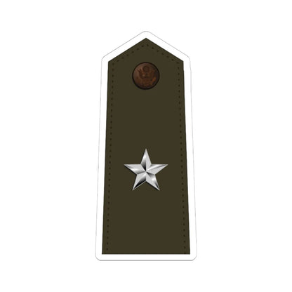 US Army O7 Army greens (United States) (Military Rank) STICKER Vinyl Kiss-Cut Decal 6 Inch White - The Sticker Space