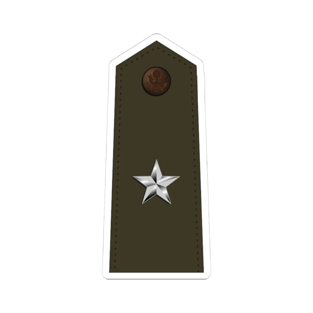US Army O7 Army greens (United States) (Military Rank) STICKER Vinyl Kiss-Cut Decal - The Sticker Space