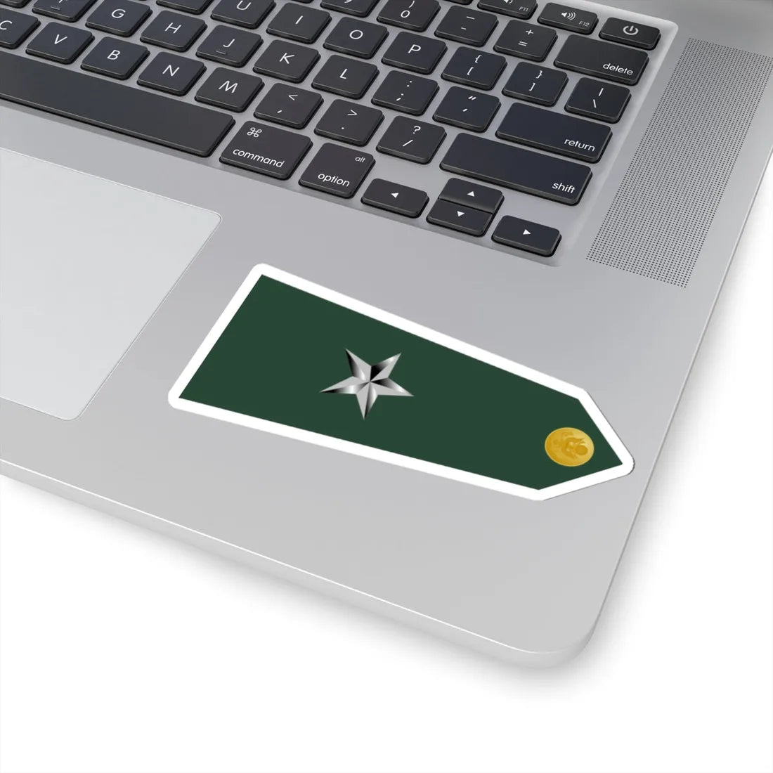 US Army O7 shoulderboard rotated (United States) (Military Rank) STICKER Vinyl Kiss-Cut Decal - The Sticker Space