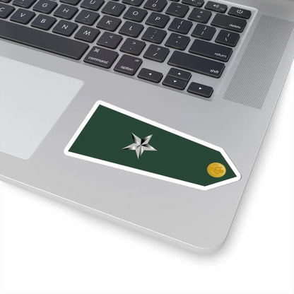 US Army O7 shoulderboard rotated (United States) (Military Rank) STICKER Vinyl Kiss-Cut Decal - The Sticker Space