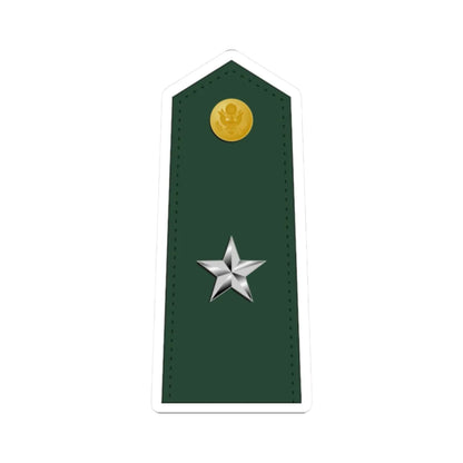 US Army O7 (United States) (Military Rank) STICKER Vinyl Kiss-Cut Decal 2 Inch White - The Sticker Space