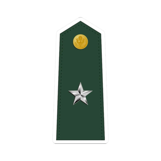 US Army O7 (United States) (Military Rank) STICKER Vinyl Kiss-Cut Decal 2 Inch White - The Sticker Space