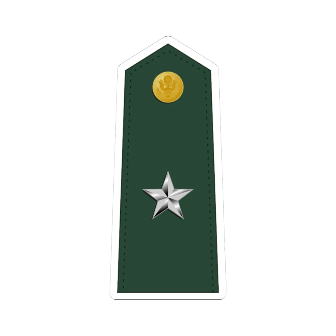 US Army O7 (United States) (Military Rank) STICKER Vinyl Kiss-Cut Decal 3 Inch White - The Sticker Space