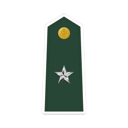 US Army O7 (United States) (Military Rank) STICKER Vinyl Kiss-Cut Decal 3 Inch White - The Sticker Space