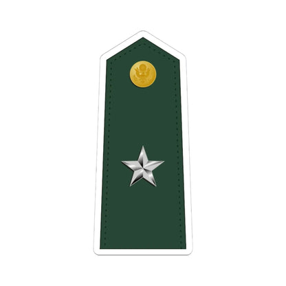 US Army O7 (United States) (Military Rank) STICKER Vinyl Kiss-Cut Decal 6 Inch White - The Sticker Space