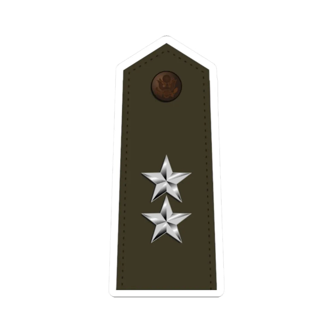 US Army O8 Army greens (United States) (Military Rank) STICKER Vinyl Kiss-Cut Decal 2 Inch White - The Sticker Space