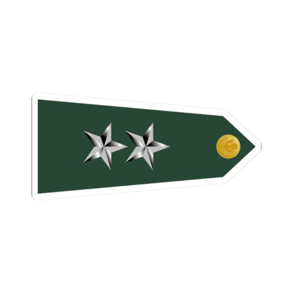 US Army O8 shoulderboard rotated (United States) (Military Rank) STICKER Vinyl Kiss-Cut Decal 2 Inch White - The Sticker Space