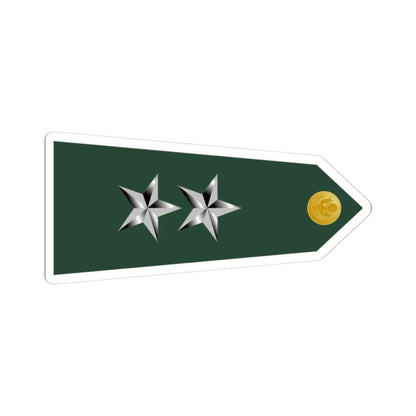 US Army O8 shoulderboard rotated (United States) (Military Rank) STICKER Vinyl Kiss-Cut Decal 3 Inch White - The Sticker Space