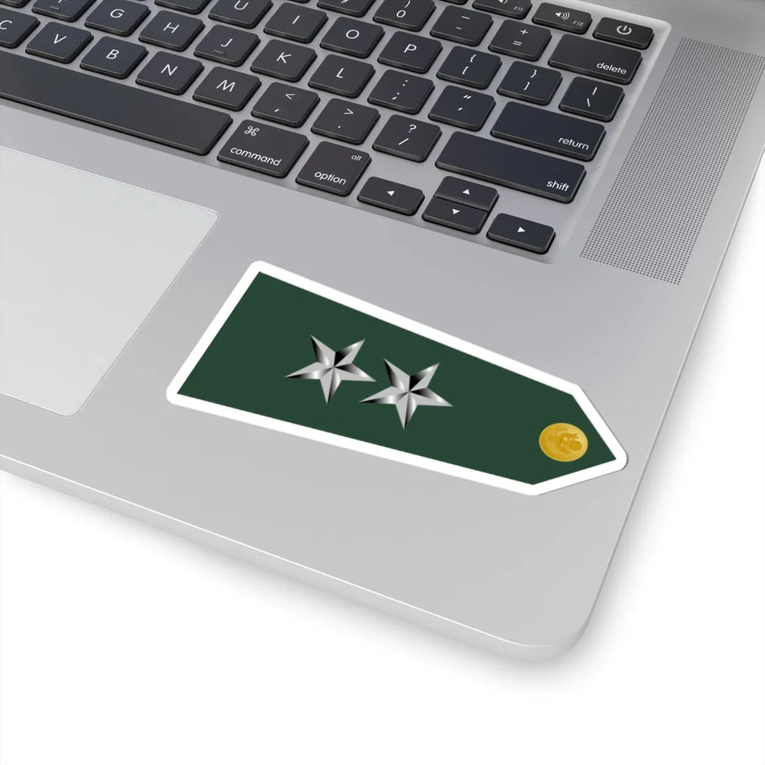 US Army O8 shoulderboard rotated (United States) (Military Rank) STICKER Vinyl Kiss-Cut Decal - The Sticker Space