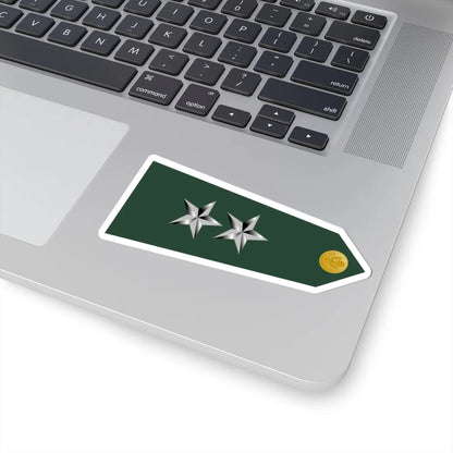 US Army O8 shoulderboard rotated (United States) (Military Rank) STICKER Vinyl Kiss-Cut Decal - The Sticker Space