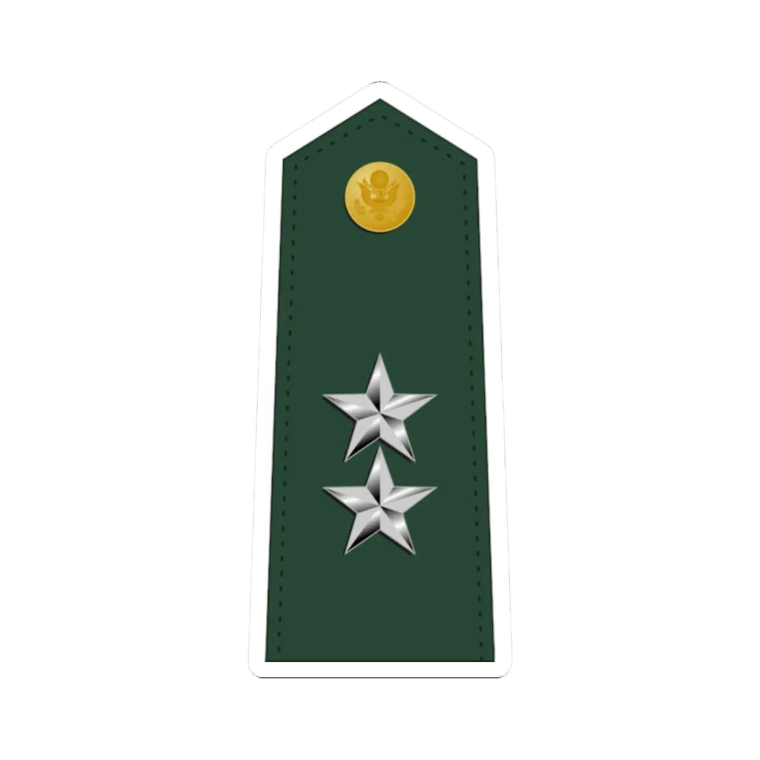 US Army O8 (United States) (Military Rank) STICKER Vinyl Kiss-Cut Decal 2 Inch White - The Sticker Space