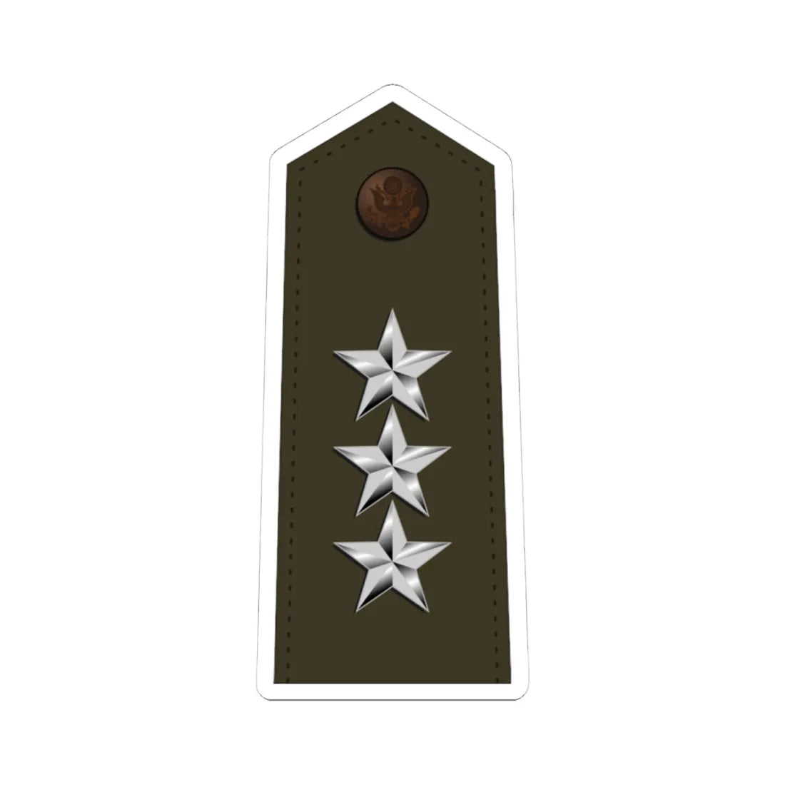 US Army O9 Army greens (United States) (Military Rank) STICKER Vinyl Kiss-Cut Decal 4 Inch White - The Sticker Space