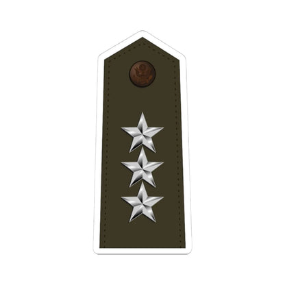 US Army O9 Army greens (United States) (Military Rank) STICKER Vinyl Kiss-Cut Decal 4 Inch White - The Sticker Space