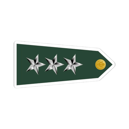US Army O9 shoulderboard rotated (United States) (Military Rank) STICKER Vinyl Kiss-Cut Decal 4 Inch White - The Sticker Space