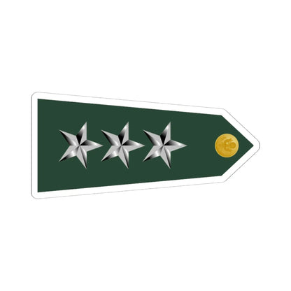 US Army O9 shoulderboard rotated (United States) (Military Rank) STICKER Vinyl Kiss-Cut Decal 6 Inch White - The Sticker Space