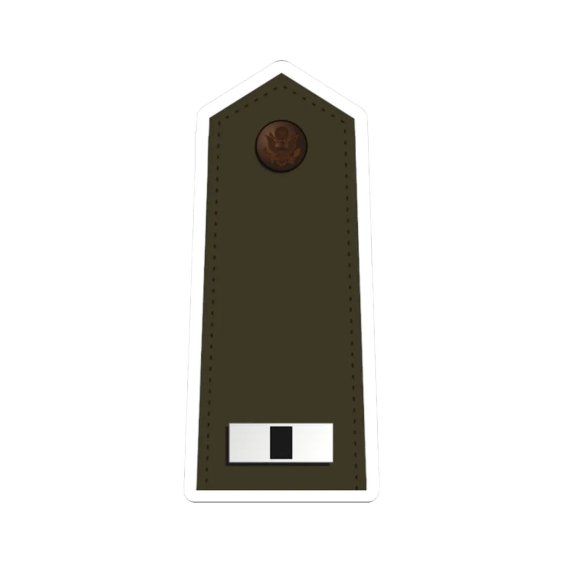 US Army W 1 2020 (United States) (Military Rank) STICKER Vinyl Kiss-Cut Decal 2 Inch White - The Sticker Space