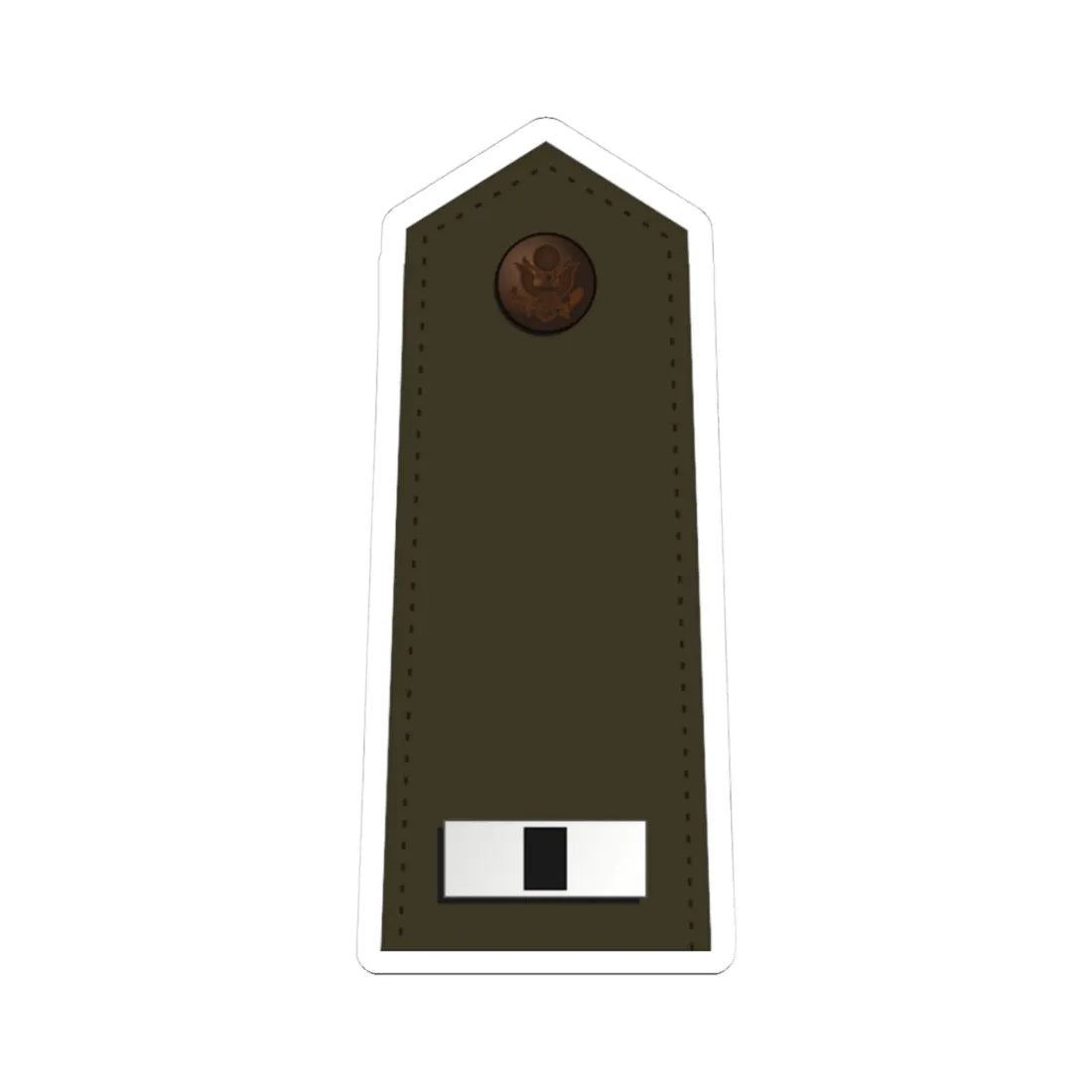 US Army W 1 2020 (United States) (Military Rank) STICKER Vinyl Kiss-Cut Decal 3 Inch White - The Sticker Space