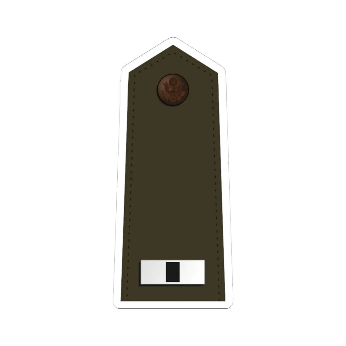 US Army W 1 2020 (United States) (Military Rank) STICKER Vinyl Kiss-Cut Decal 4 Inch White - The Sticker Space