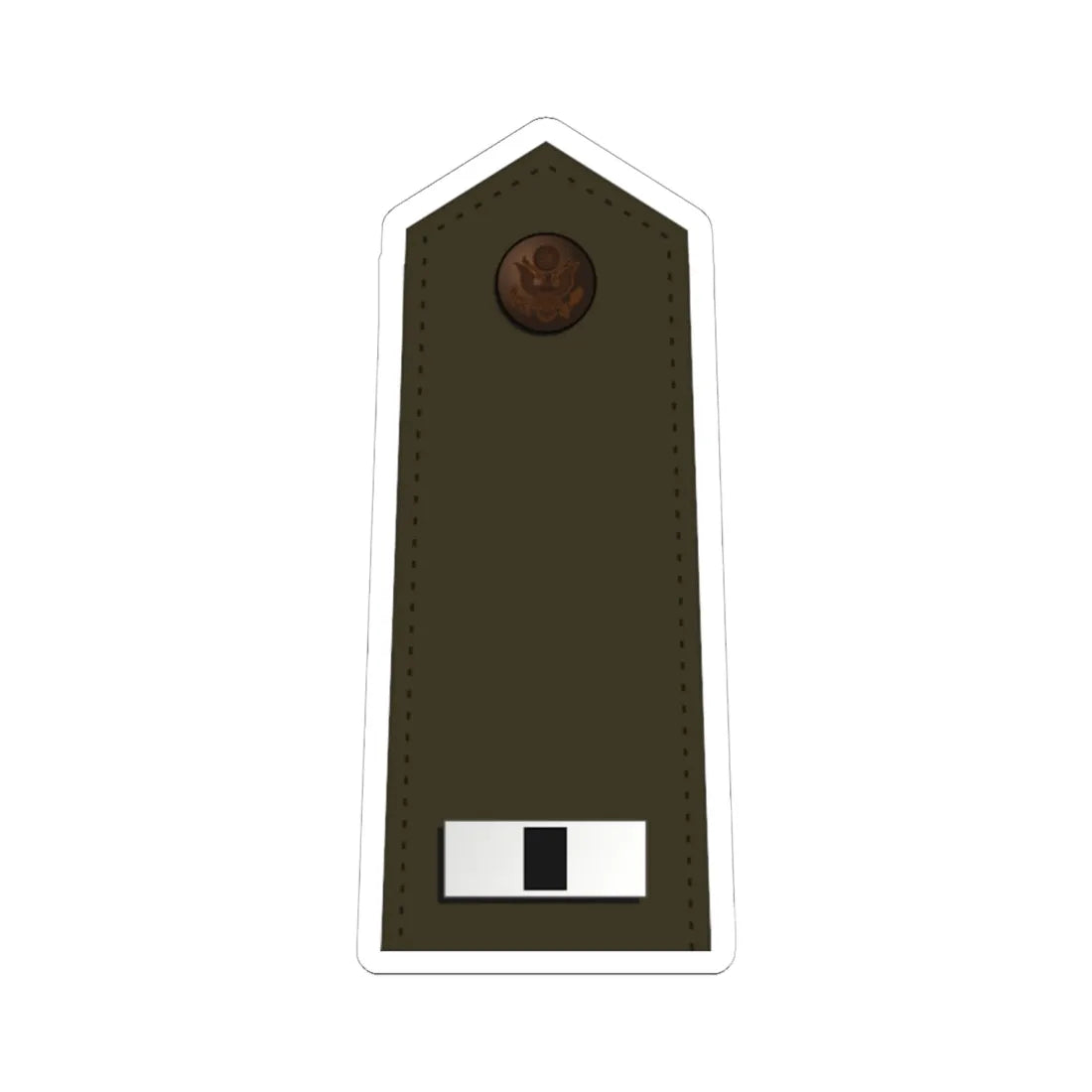 US Army W 1 2020 (United States) (Military Rank) STICKER Vinyl Kiss-Cut Decal 6 Inch White - The Sticker Space