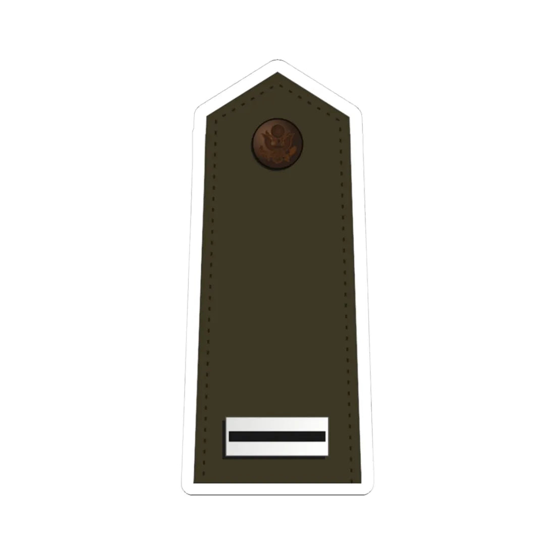 US Army W 5 2020 (United States) (Military Rank) STICKER Vinyl Kiss-Cut Decal 3 Inch White - The Sticker Space