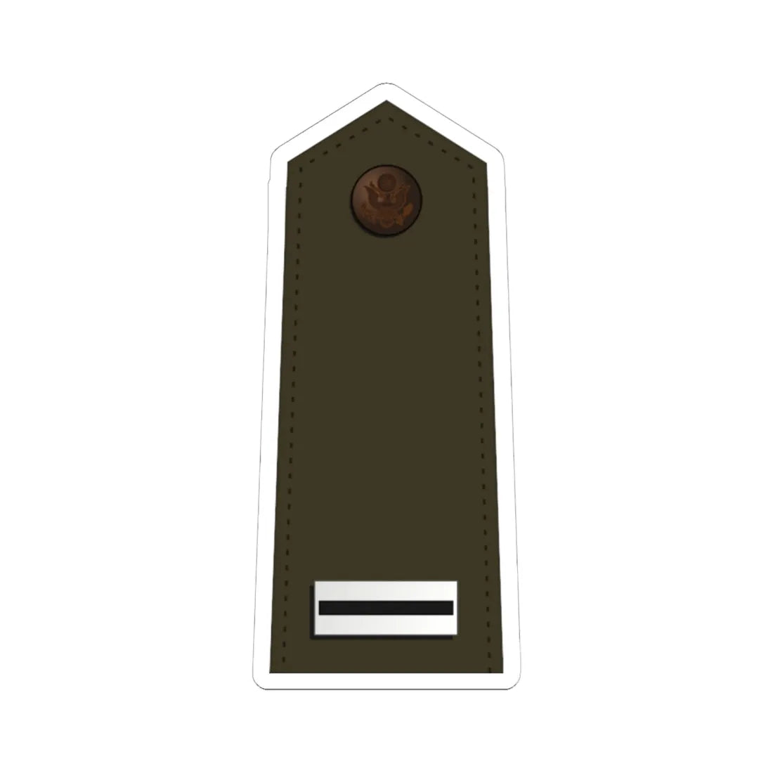 US Army W 5 2020 (United States) (Military Rank) STICKER Vinyl Kiss-Cut Decal 6 Inch White - The Sticker Space