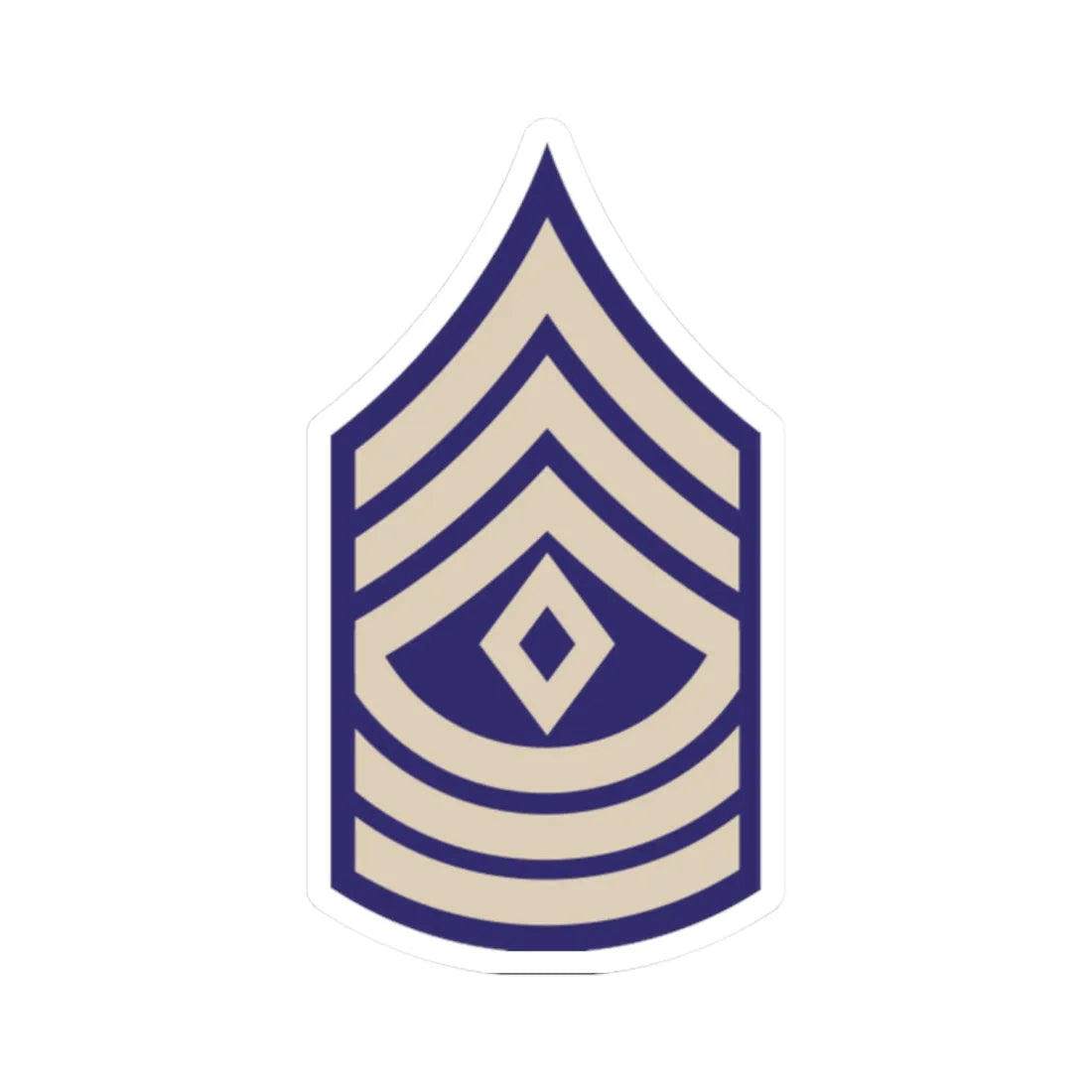 US Army WWII 1SGT (United States) (Military Rank) STICKER Vinyl Kiss-Cut Decal 2 Inch White - The Sticker Space