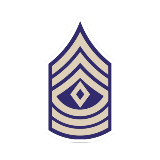 US Army WWII 1SGT (United States) (Military Rank) STICKER Vinyl Kiss-Cut Decal 2 Inch White - The Sticker Space
