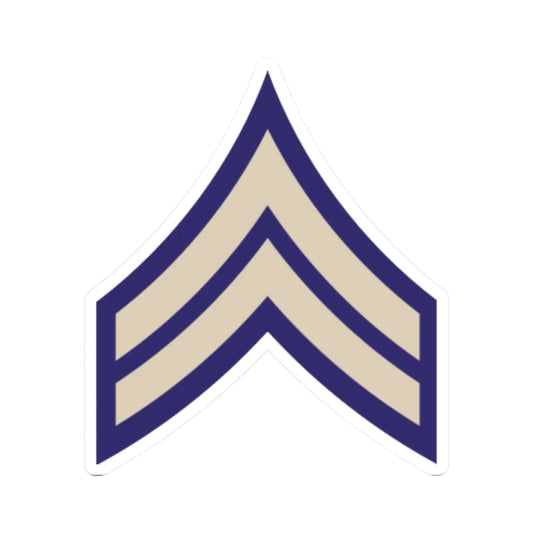 US Army WWII CPL (United States) (Military Rank) STICKER Vinyl Kiss-Cut Decal 2 Inch White - The Sticker Space
