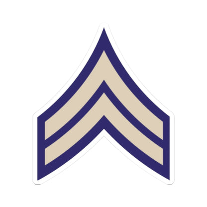 US Army WWII CPL (United States) (Military Rank) STICKER Vinyl Kiss-Cut Decal 6 Inch White - The Sticker Space