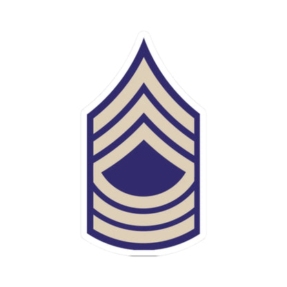 US Army WWII MSGT (United States) (Military Rank) STICKER Vinyl Kiss-Cut Decal 2 Inch White - The Sticker Space