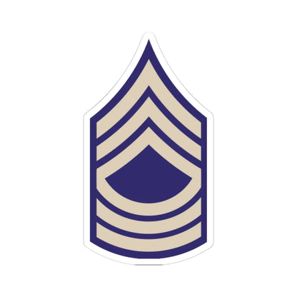 US Army WWII MSGT (United States) (Military Rank) STICKER Vinyl Kiss-Cut Decal 6 Inch White - The Sticker Space
