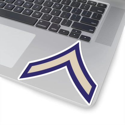 US Army WWII PFC (United States) (Military Rank) STICKER Vinyl Kiss-Cut Decal - The Sticker Space