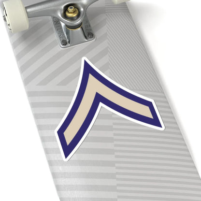 US Army WWII PFC (United States) (Military Rank) STICKER Vinyl Kiss-Cut Decal - The Sticker Space