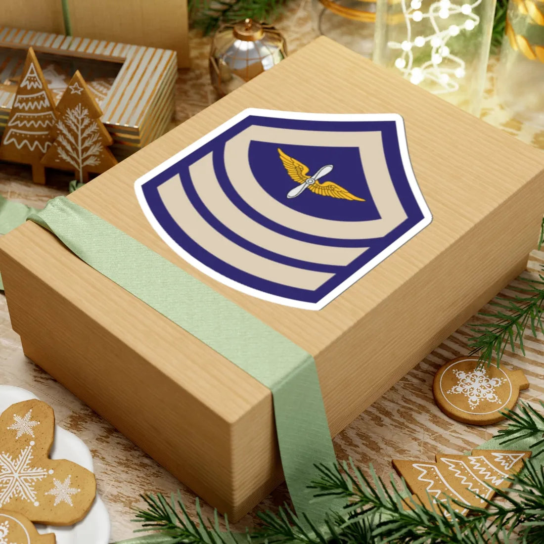 US Army WWII Specialist 4C (United States) (Military Rank) STICKER Vinyl Kiss-Cut Decal - The Sticker Space