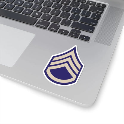 US Army WWII SSGT (United States) (Military Rank) STICKER Vinyl Kiss-Cut Decal - The Sticker Space