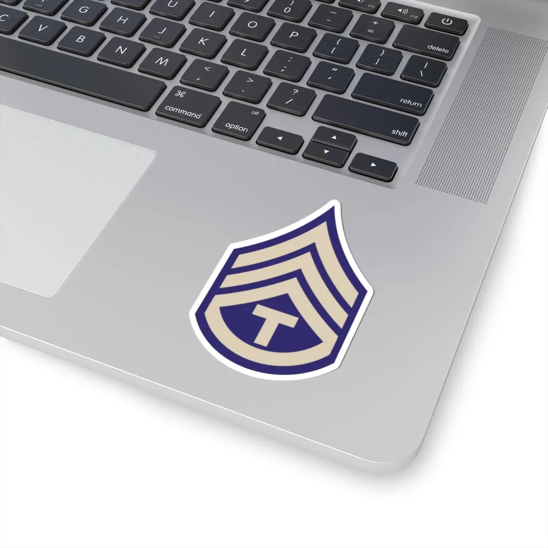 US Army WWII T3C (United States) (Military Rank) STICKER Vinyl Kiss-Cut Decal - The Sticker Space