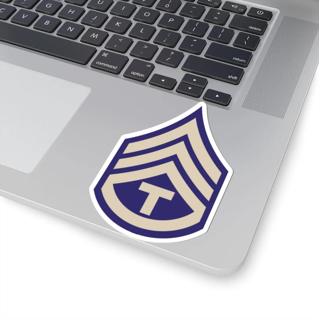 US Army WWII T3C (United States) (Military Rank) STICKER Vinyl Kiss-Cut Decal - The Sticker Space