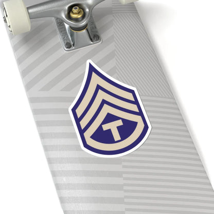 US Army WWII T3C (United States) (Military Rank) STICKER Vinyl Kiss-Cut Decal - The Sticker Space