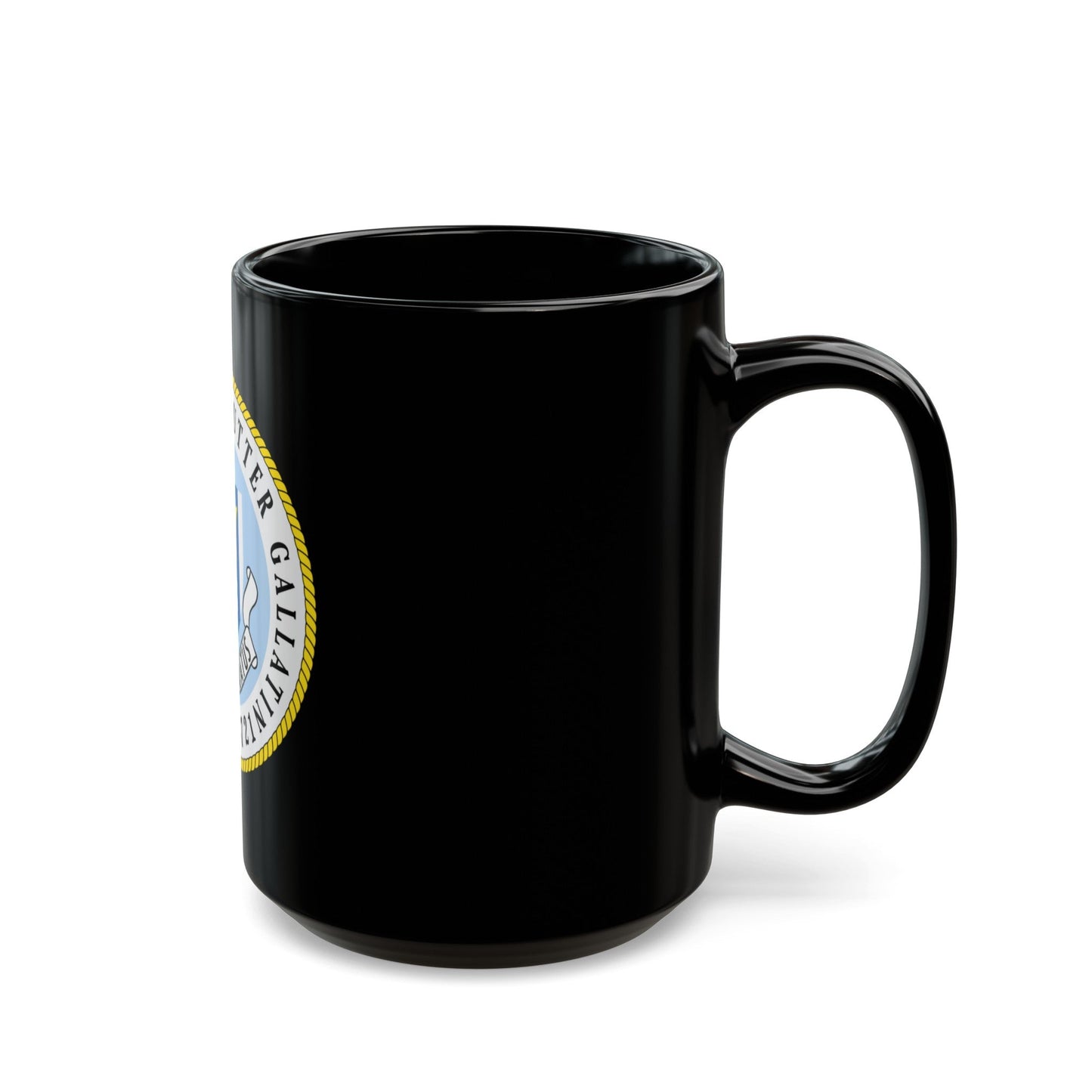 US Coast Guard Cutter Gallatin WHEC 721 (U.S. Coast Guard) Black Coffee Mug-The Sticker Space