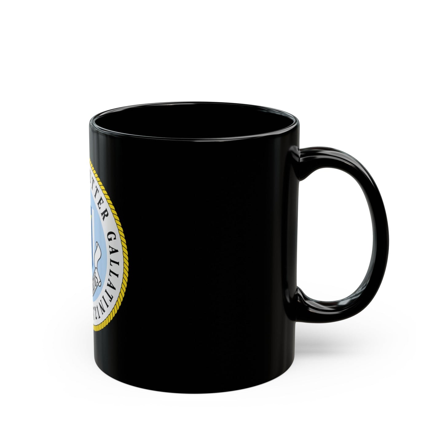 US Coast Guard Cutter Gallatin WHEC 721 (U.S. Coast Guard) Black Coffee Mug-The Sticker Space