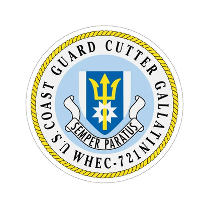 US Coast Guard Cutter Gallatin WHEC 721 (U.S. Coast Guard) STICKER Vinyl Die-Cut Decal 3 Inch - The Sticker Space