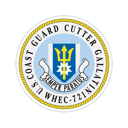 US Coast Guard Cutter Gallatin WHEC 721 (U.S. Coast Guard) STICKER Vinyl Die-Cut Decal 5 Inch - The Sticker Space