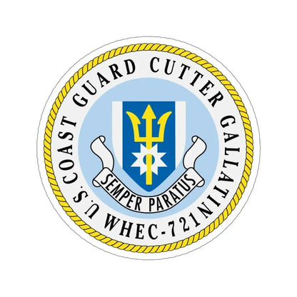 US Coast Guard Cutter Gallatin WHEC 721 (U.S. Coast Guard) STICKER Vinyl Die-Cut Decal 6 Inch - The Sticker Space