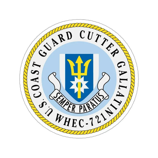 US Coast Guard Cutter Gallatin WHEC 721 (U.S. Coast Guard) STICKER Vinyl Die-Cut Decal 6 Inch - The Sticker Space