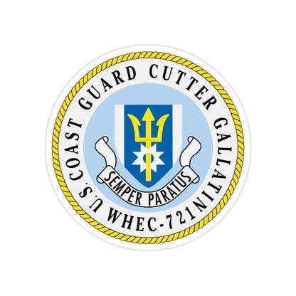 US Coast Guard Cutter Gallatin WHEC 721 (U.S. Coast Guard) Transparent STICKER Die-Cut Vinyl Decal 6 Inch - The Sticker Space