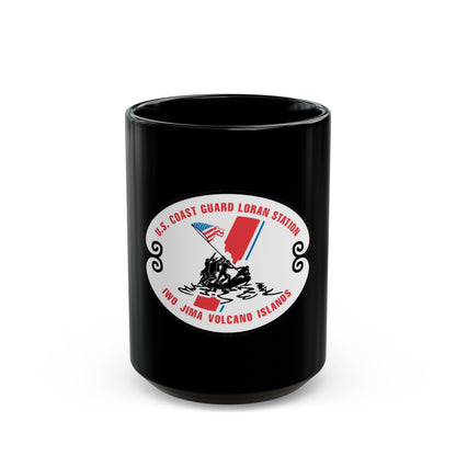 US Coast Guard Loran Station (U.S. Coast Guard) Black Coffee Mug-15oz-The Sticker Space