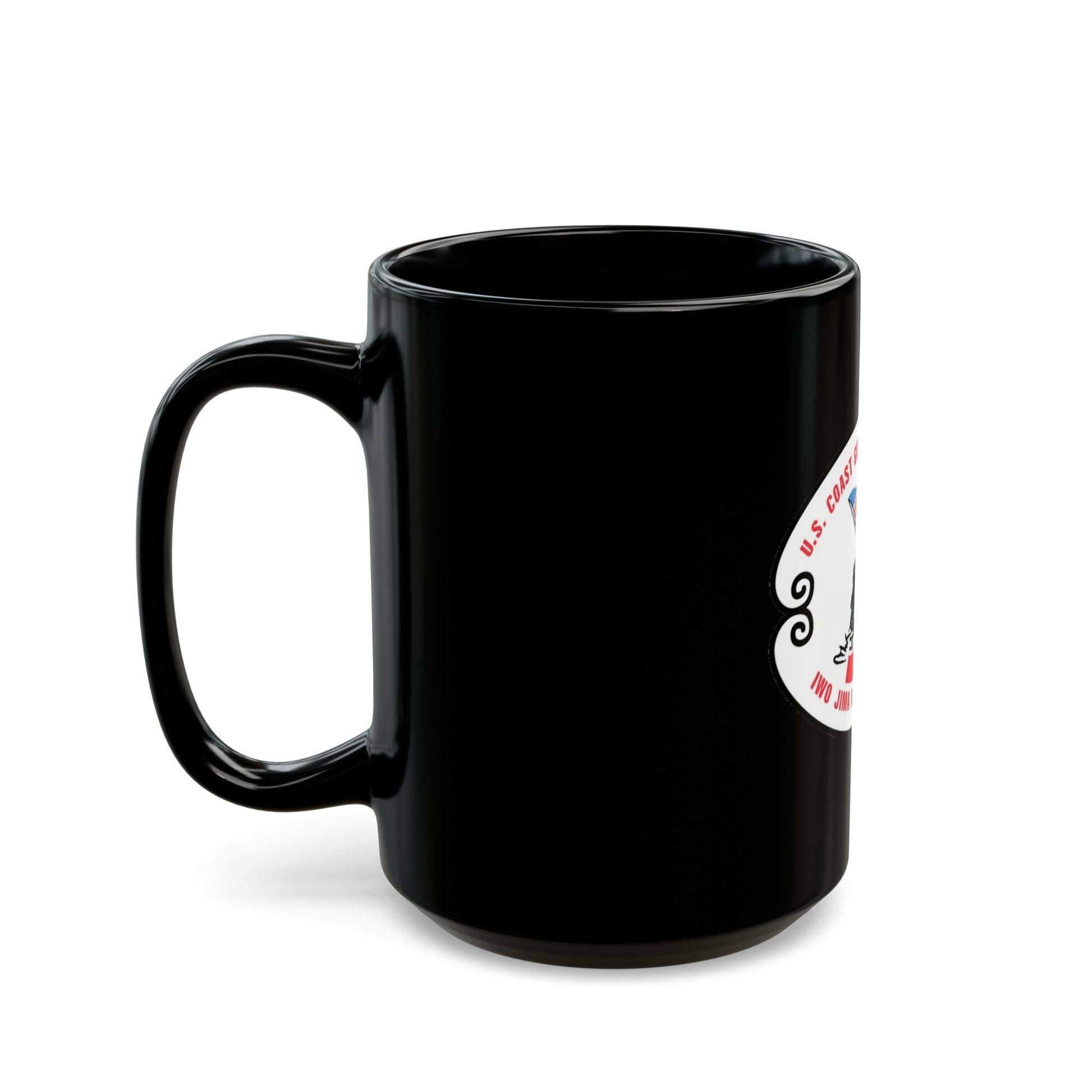 US Coast Guard Loran Station (U.S. Coast Guard) Black Coffee Mug-The Sticker Space