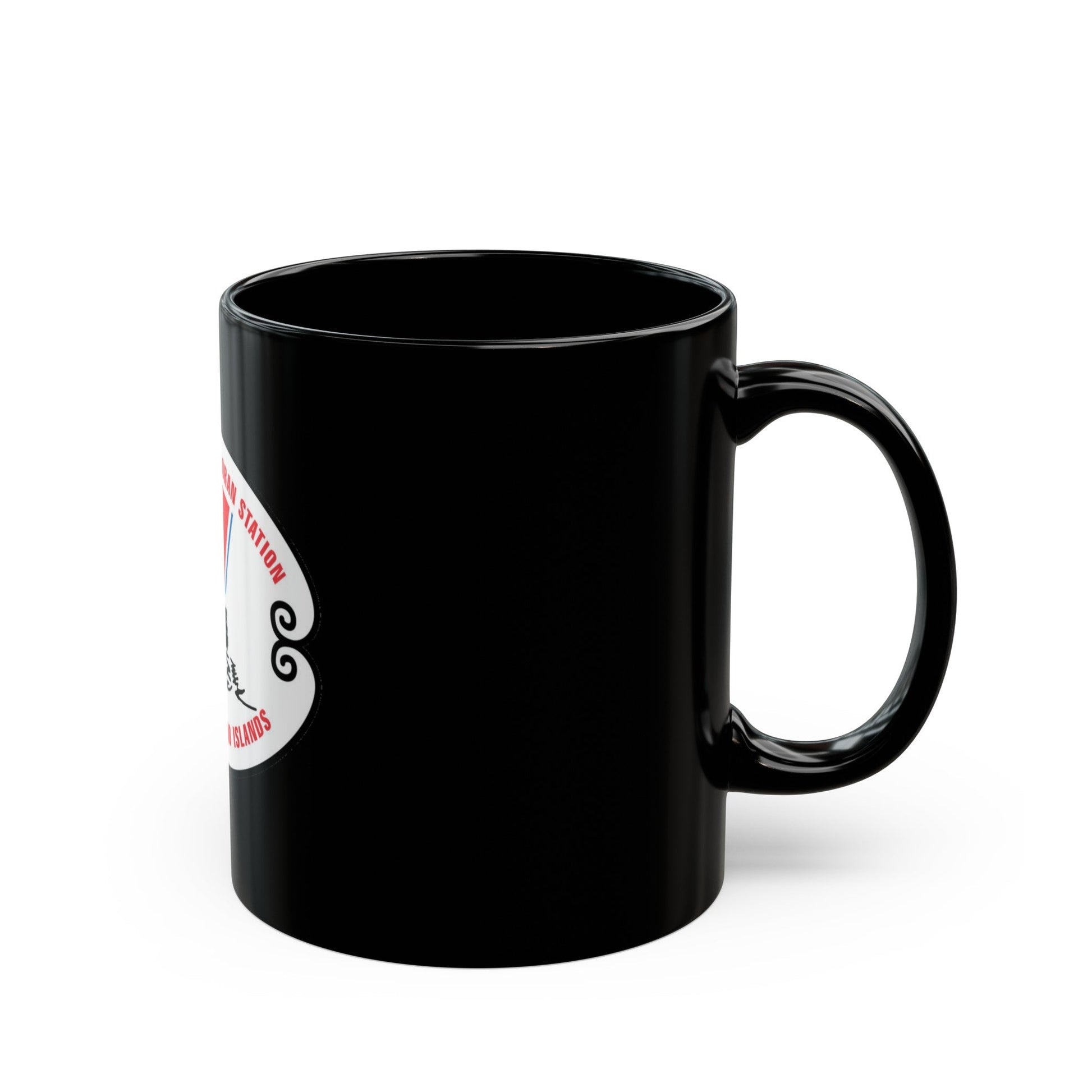 US Coast Guard Loran Station (U.S. Coast Guard) Black Coffee Mug-The Sticker Space